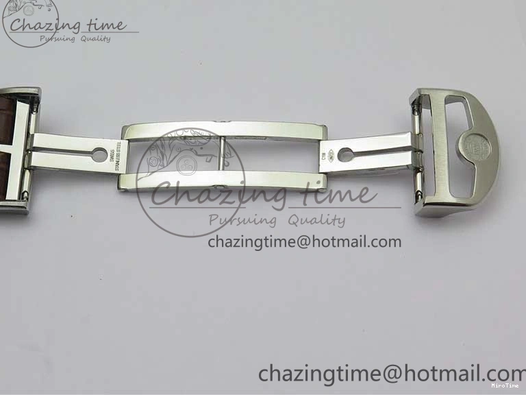 MIROTIME 0413 Original Portuguese IW358304 ZF 1:1 Best Edition SS White Dial RG Markers on Leather Strap A 7077